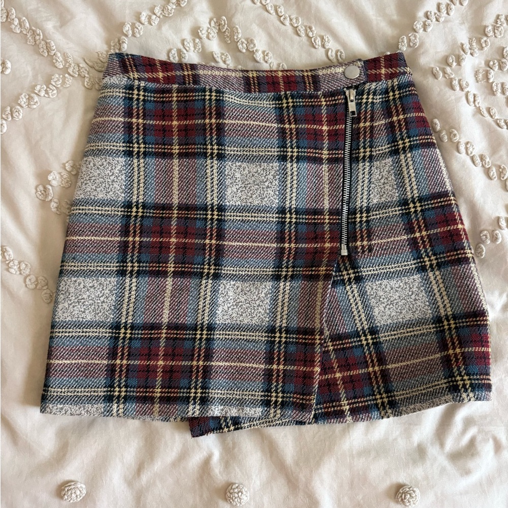 Topshop Multicolor Plaid Mini Skirt